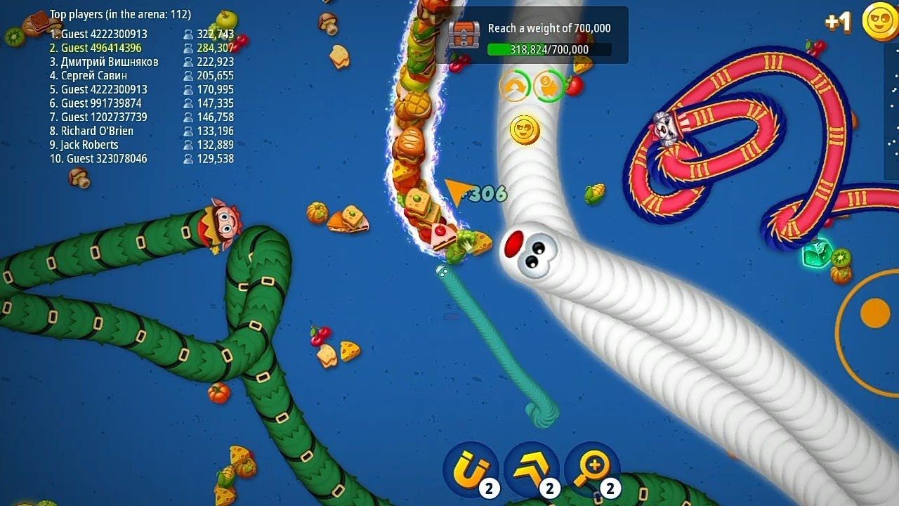 Worms Zone .io mod apk screenshot