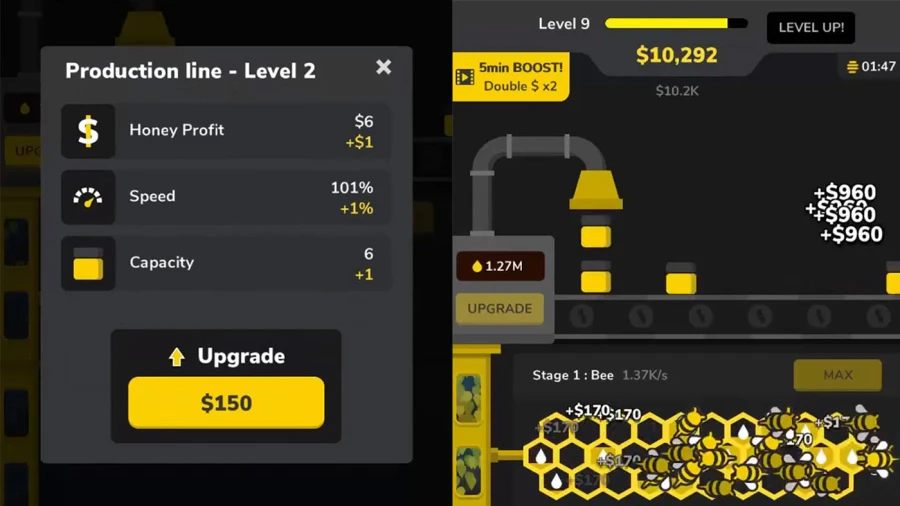 Đánh Giá Idle Bee Factory Tycoon MOD 1.36.7 – Vô Hạn Tiền, Xây Đế Chế Mật Ong Không Giới Hạn game Idle Bee Factory Tycoon