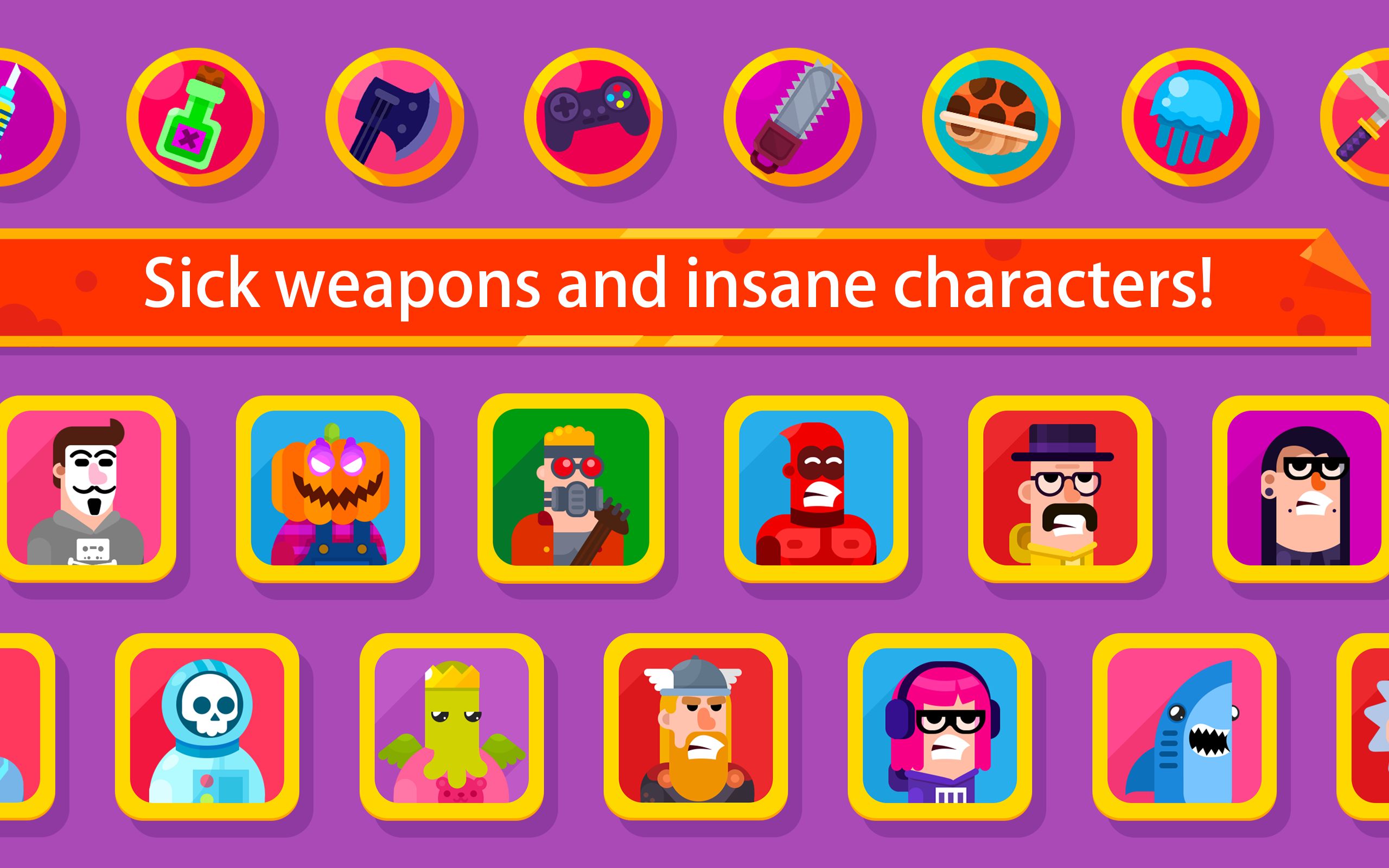Bowmasters mod apk screenshot