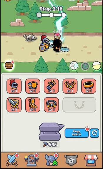 Tải Auto Forge idle RPG MOD APK 0.2.5 (Vô Hạn Tiền, Kim Cương) Auto Forge idle RPG-mod