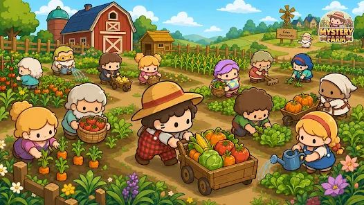 Mystery Farm Idle Tycoon Game mod apk screenshot