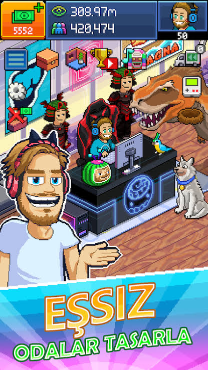 PewDiePie's Tuber Simulator mod apk screenshot