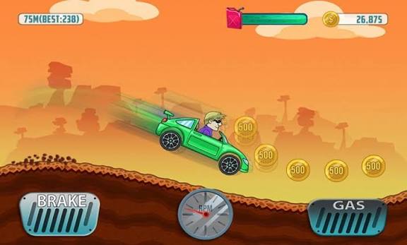 Hill Climb Racing mod apk screenshot
