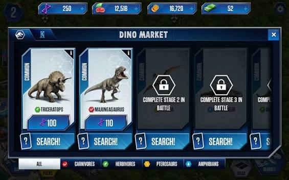 Jurassic World: The Game mod apk screenshot