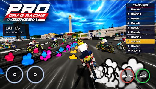 Tải Pro Drag Bike Racing Indonesia MOD APK 1.6 - Vô hạn tiền tai Pro Drag Bike Racing Indonesia-mod