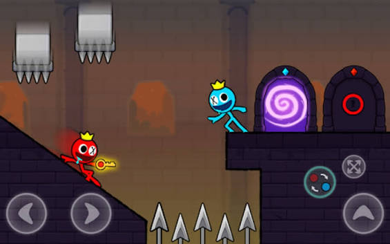 Red and Blue Stickman 2 mod apk screenshot